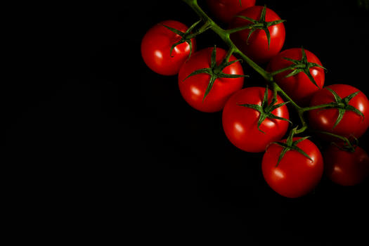 一串诱人的番茄图片素材免费下载