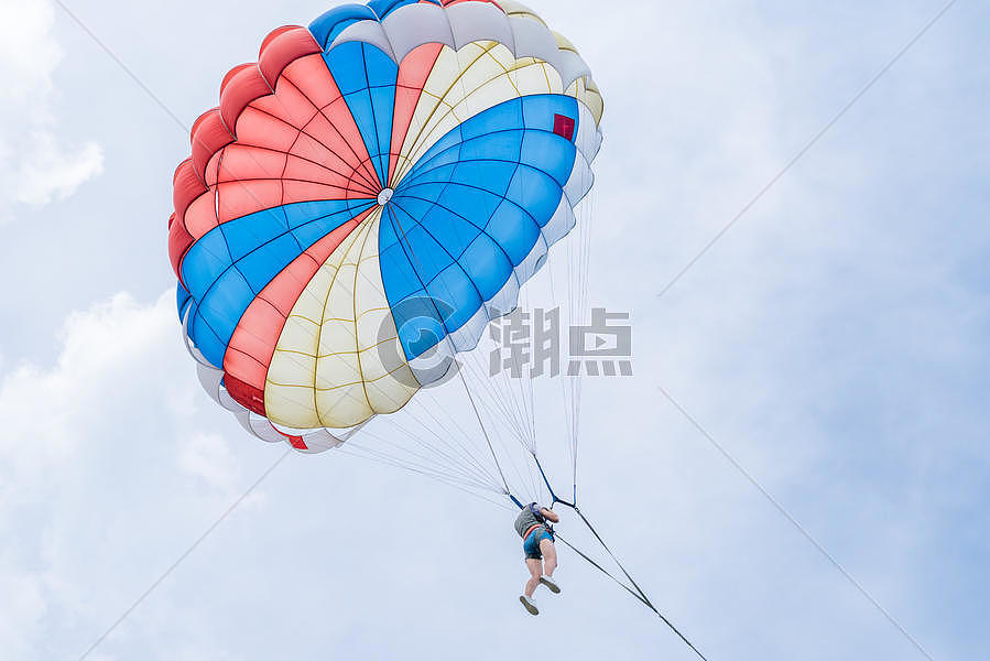 户外降落伞运动图片素材免费下载