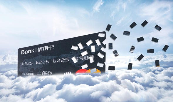 云端分析信用卡数据图片素材免费下载