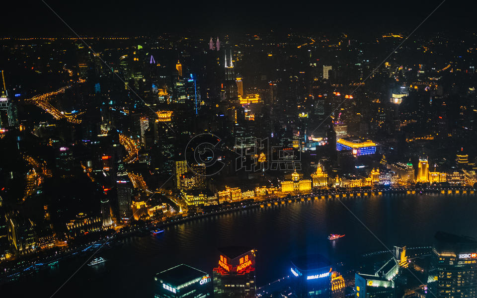 城市高楼夜景图片素材免费下载