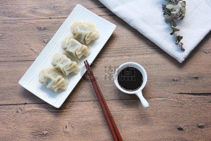 水饺静物木纹桌素材图片图片素材免费下载