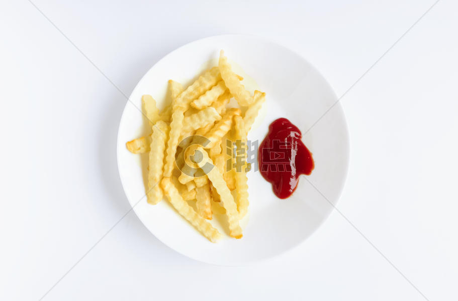 薯条与番茄酱图片素材免费下载