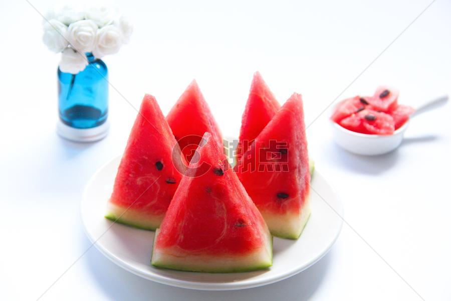 夏季新鲜美味水果西瓜图片素材免费下载