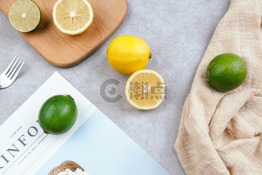 水果柠檬静物拍摄图片素材免费下载