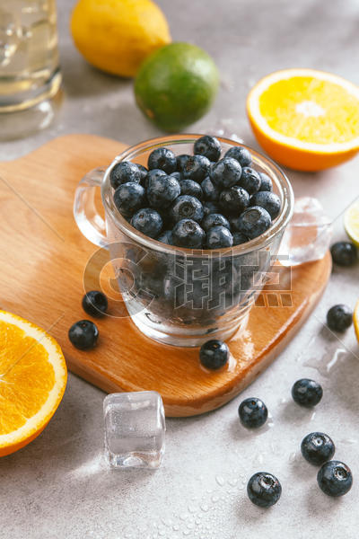 夏季蓝莓冷饮图片素材免费下载