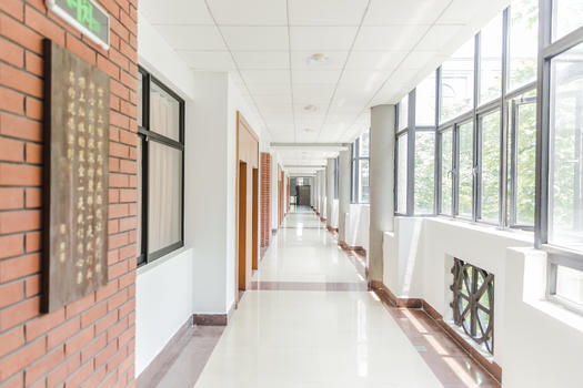 上海大学明亮教室走廊图片素材免费下载