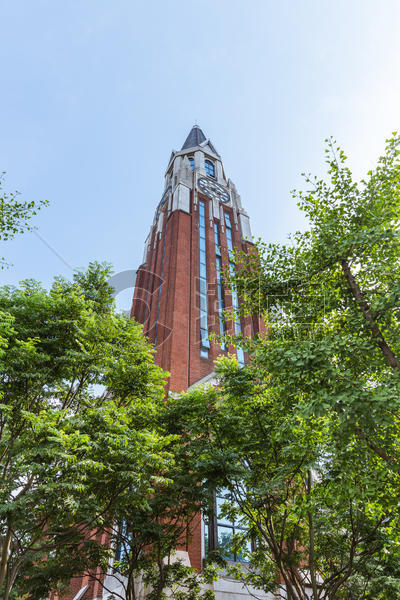 上海华东政法大学图书馆钟楼图片素材免费下载
