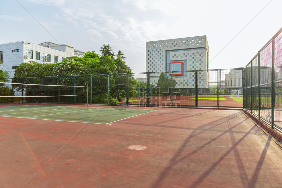 上海视觉艺术学院排球场图片素材免费下载