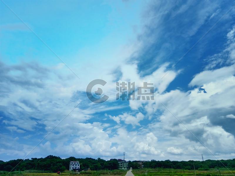 蓝天白云天空图片素材免费下载