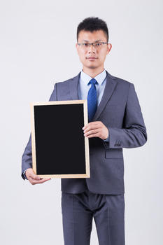 男性商务人像黑板图片素材免费下载