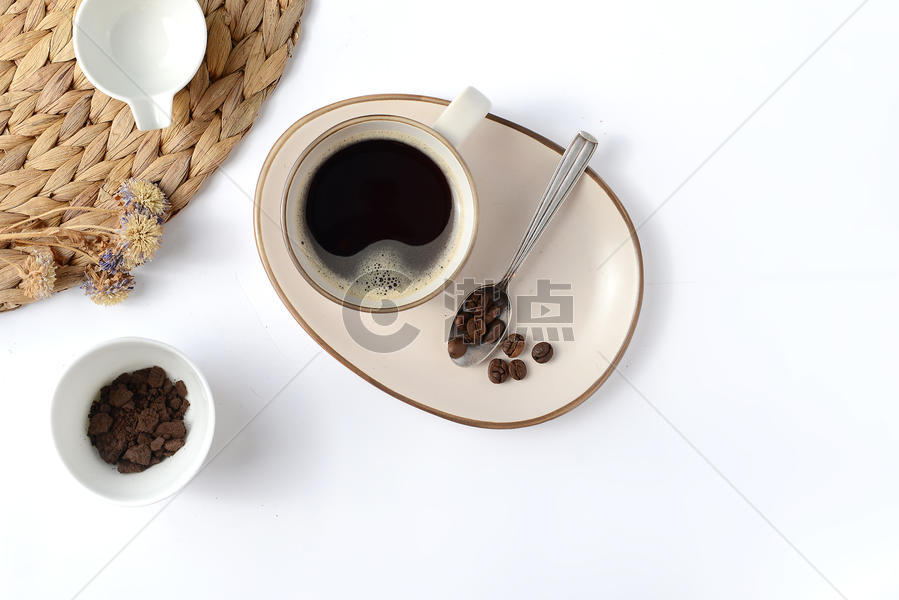 咖啡创意搭配静物设计素材图片素材免费下载