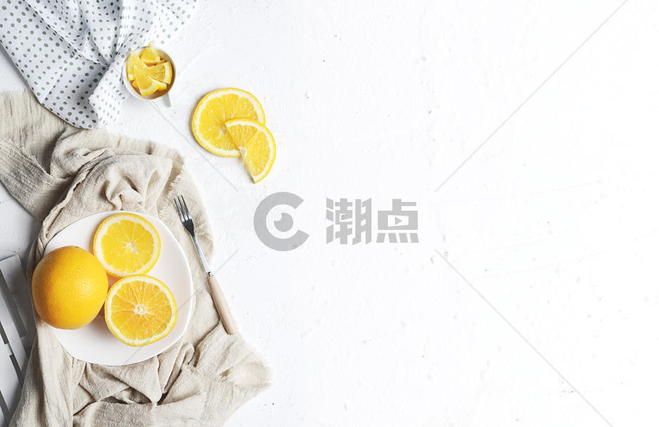 夏日橙子白色背景图片素材免费下载
