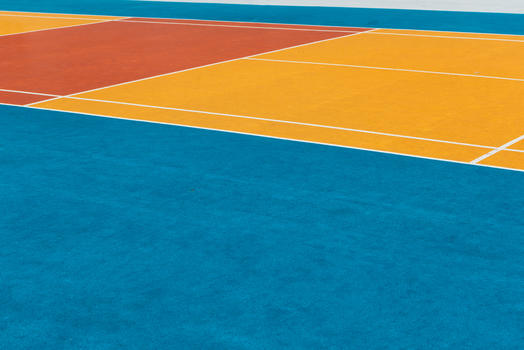 彩色篮球场拼接图片素材免费下载