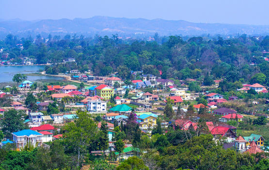 缅甸红房屋图片素材免费下载