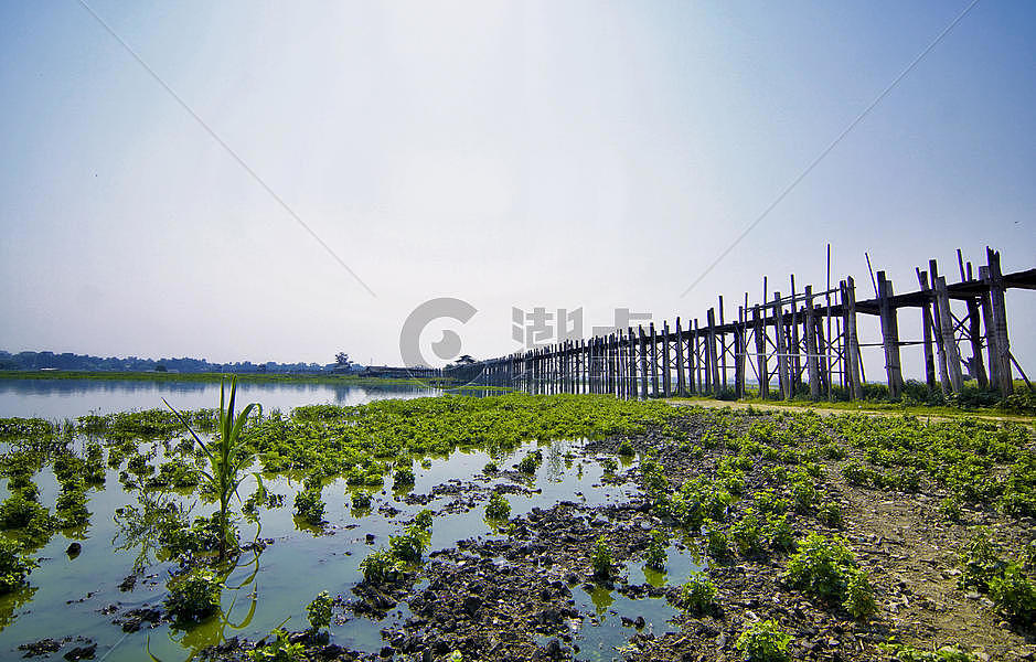 缅甸乌本桥图片素材免费下载