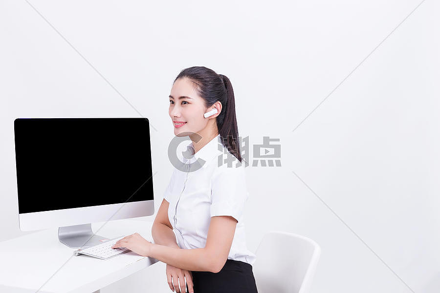 商务职业干练美女客服人员摄影图5472*3648图片素材免费下载-编号672484-潮点视频