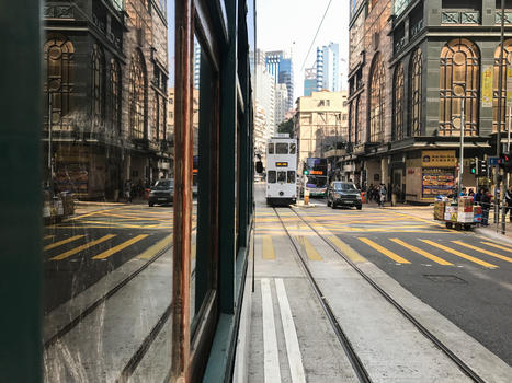 香港街头电车图片素材免费下载