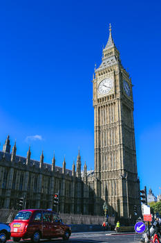 英国伦敦大本钟街景图片素材免费下载