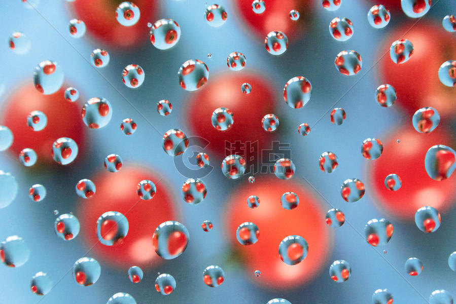 创意水滴番茄图片素材免费下载