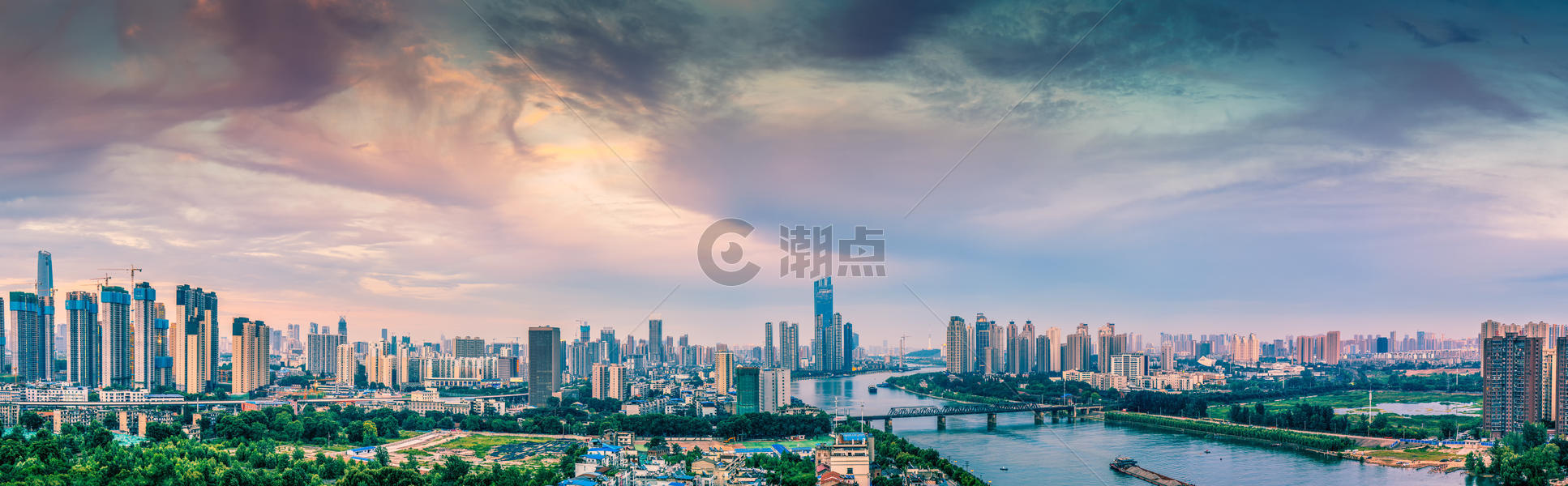 武汉城市风光汉水两岸图片素材免费下载