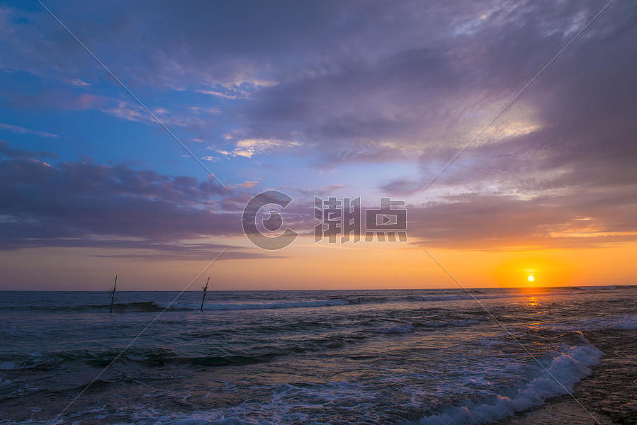 海边日落美景图片素材免费下载