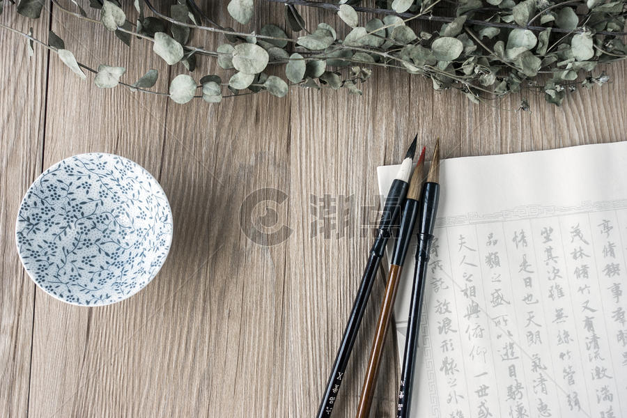 水墨书法中国风的背景素材图片素材免费下载