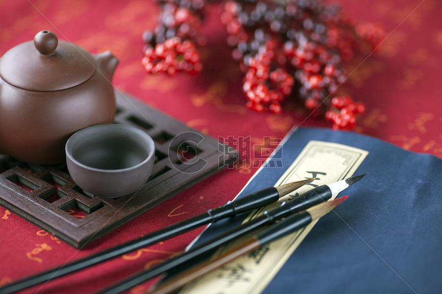 水墨书法传统艺术茶道中国风图片素材免费下载