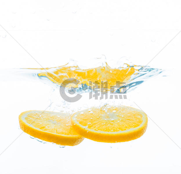 柠檬橙子水果夏日清凉冷饮气泡素材图片素材免费下载