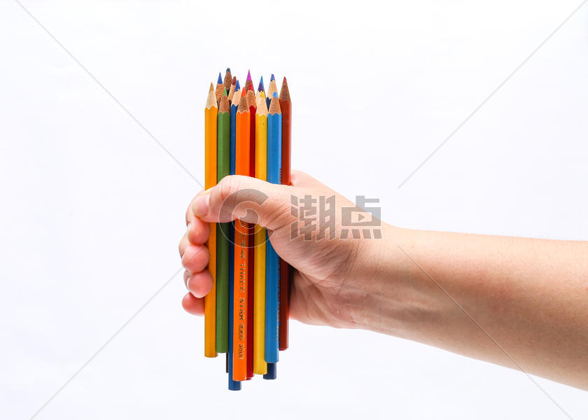 彩色铅笔创意造型摄影图片素材免费下载