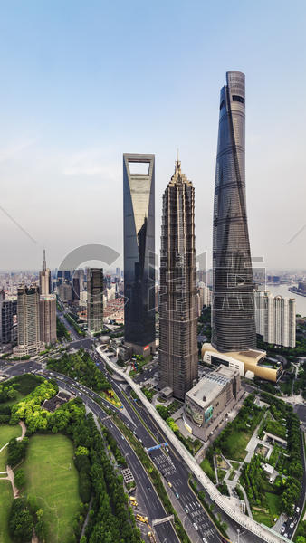 上海陆家嘴最高三栋建筑图片素材免费下载