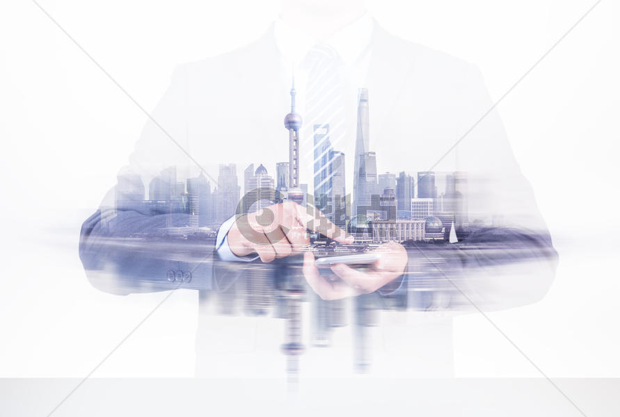 上海发展与商务通讯图片素材免费下载