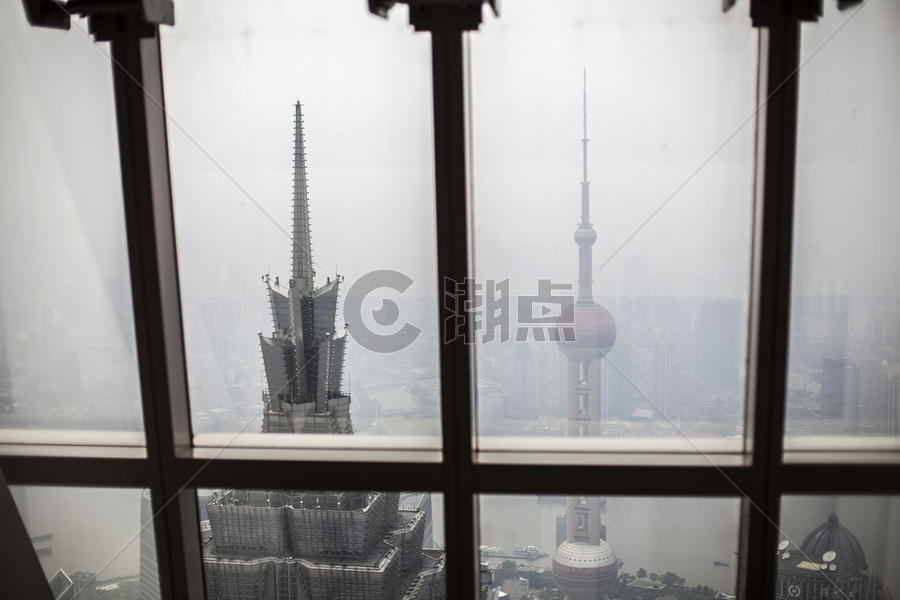 上海高处看东方明珠图片素材免费下载