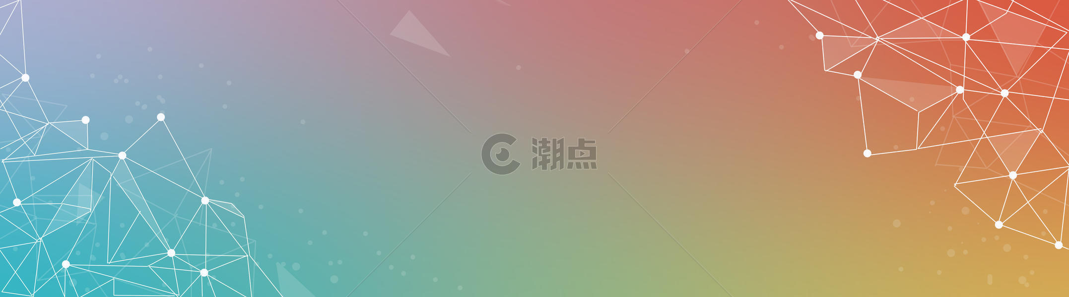 科技感线条彩虹背景banner图片素材免费下载