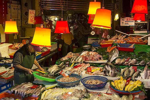 台湾淡水海鲜市场图片素材免费下载