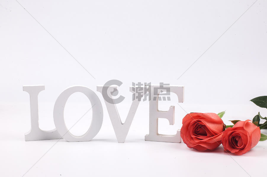玫瑰鲜花和love图片素材免费下载