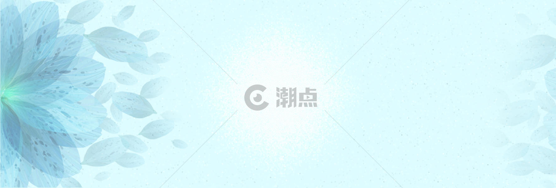 冰蓝清新背景banner 图片素材免费下载