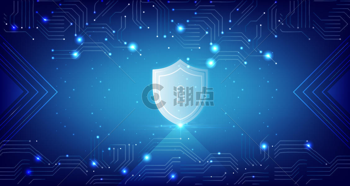 科技安全信息技术线条蓝色背景图片素材免费下载