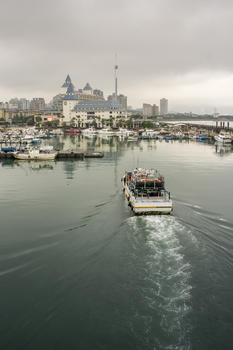 台北淡水渔人码头图片素材免费下载