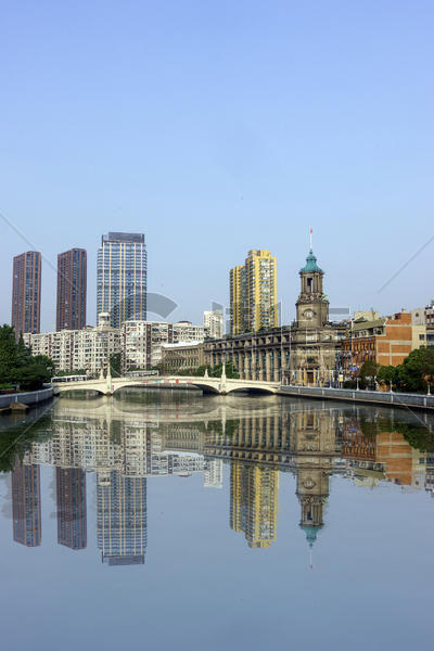 上海苏州河畔的邮政大楼图片素材免费下载