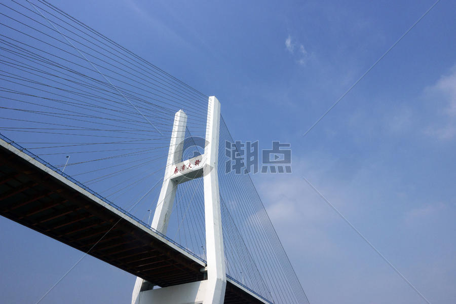 上海魔都好天气下的南浦大桥图片素材免费下载