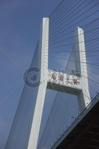 上海魔都好天气下的南浦大桥图片素材免费下载