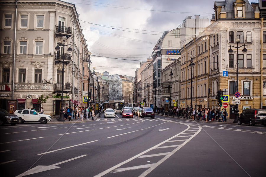 俄罗斯圣彼得堡街景图片素材免费下载