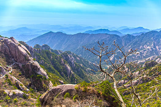 黄山山脉美景图片素材免费下载