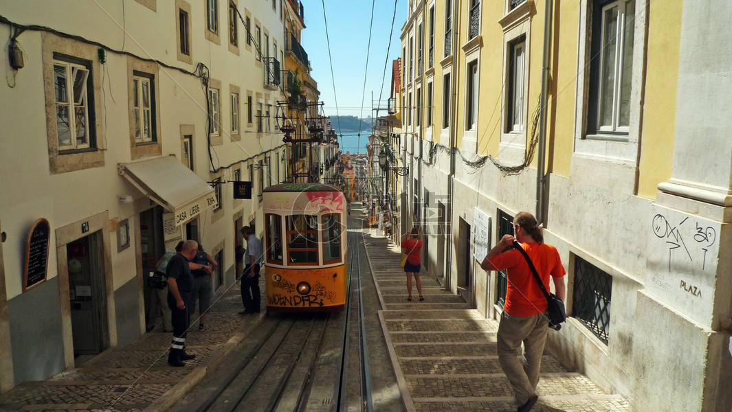 葡萄牙里斯本有轨电车图片素材免费下载