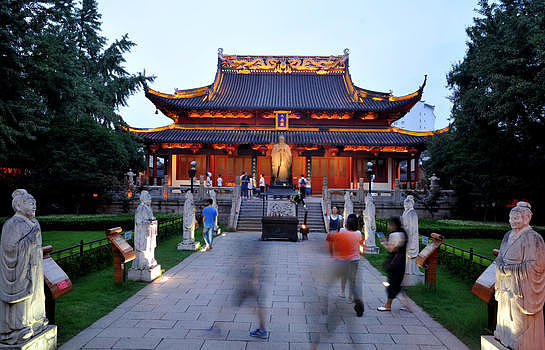南京孔夫子庙夜景图片素材免费下载