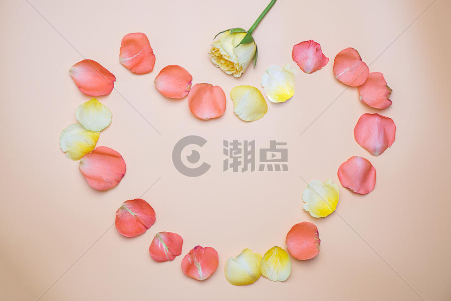 心形玫瑰造型图片素材免费下载