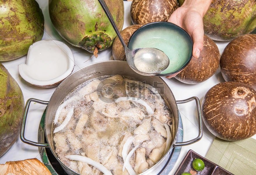美味养生海南椰子鸡火锅图片素材免费下载
