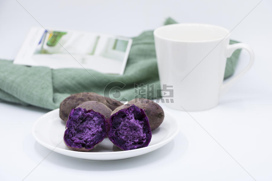 营养健康紫薯早餐图片素材免费下载