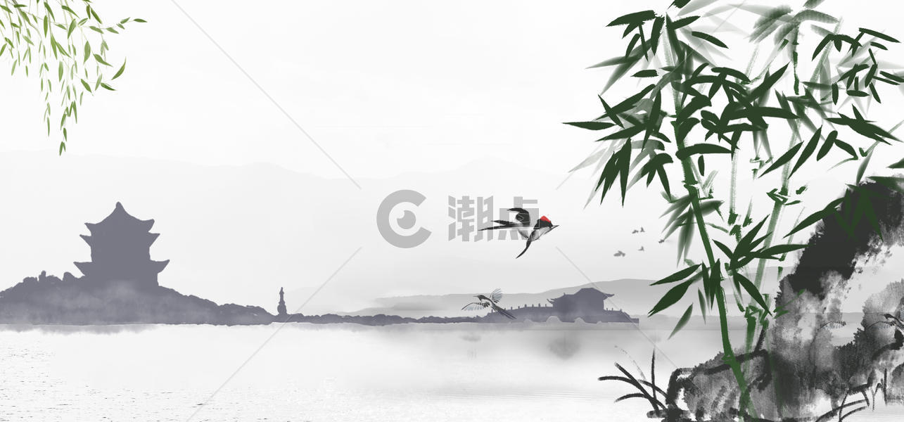 中国风水墨古典图图片素材免费下载