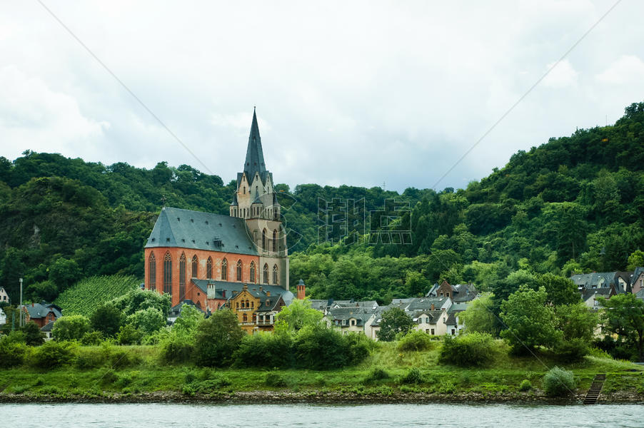 欧洲的河岸风景图片素材免费下载